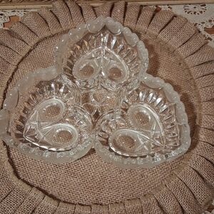 Heart-Shaped Crystal Dish